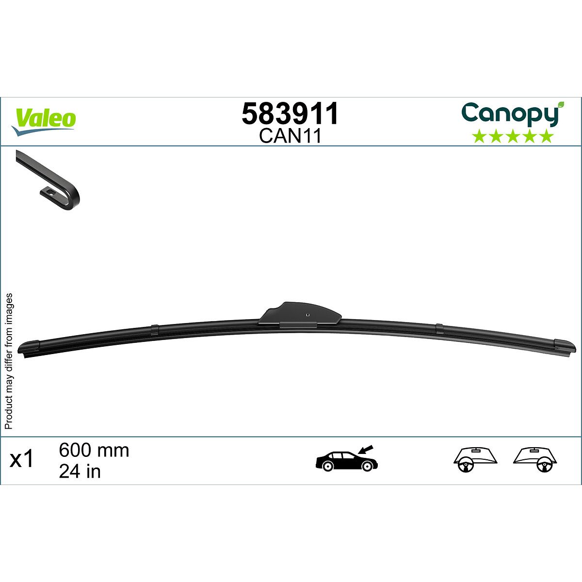 Image of Wisserblad  Canopy , 600mm, Voor, 1 Stuk