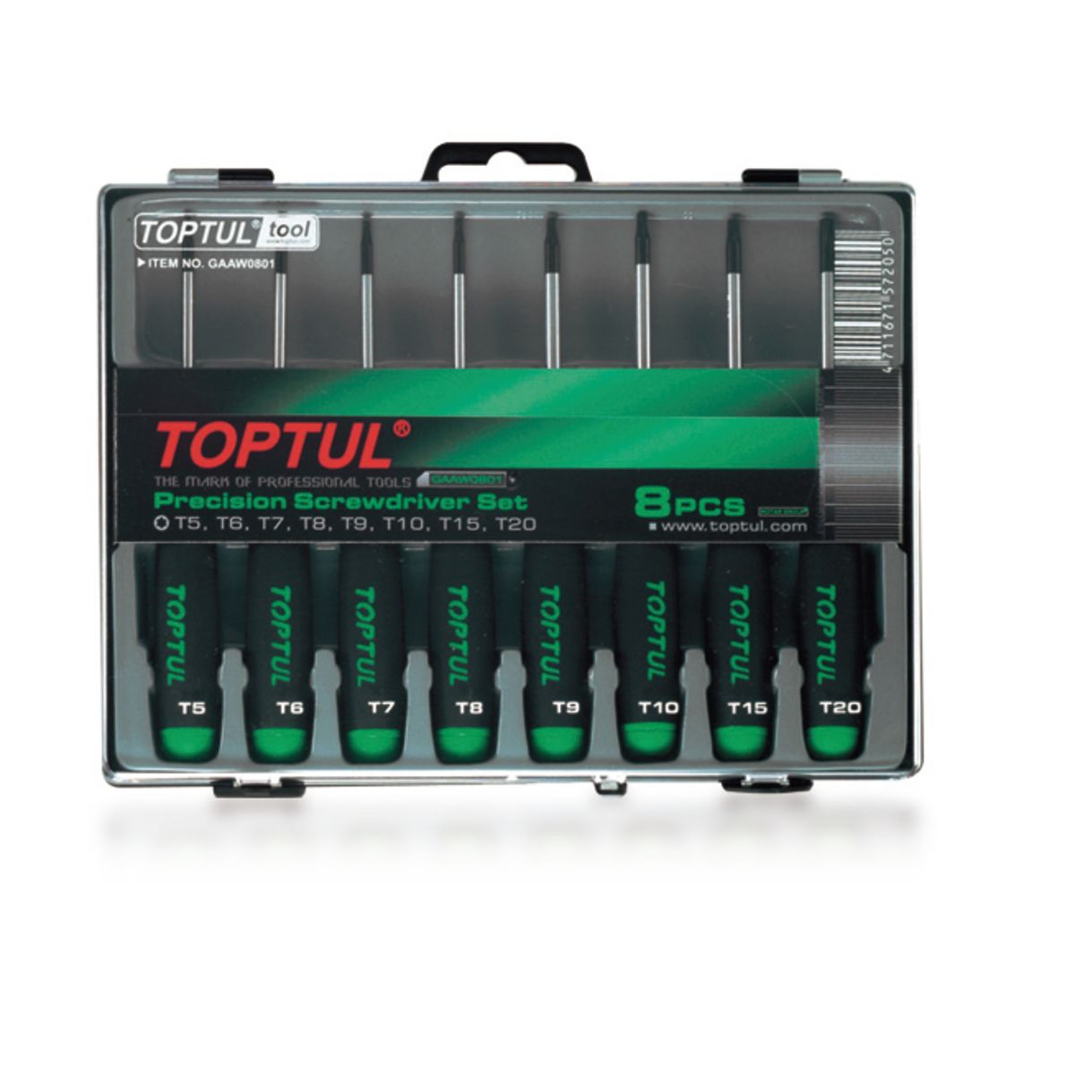 Image of TORX-schroevendraaier Set  Precisie 8st (T5 T6 T7 T8 T9 T10 T15 T21)