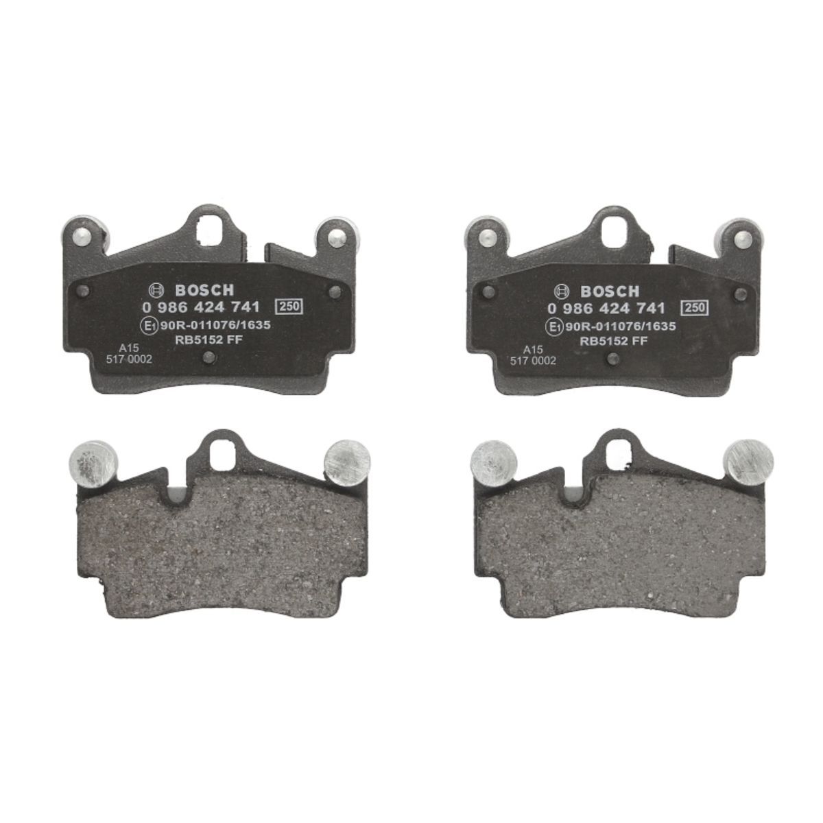 Bosch Jeu De Plaquettes De Frein 0 986 424 741, Arrière