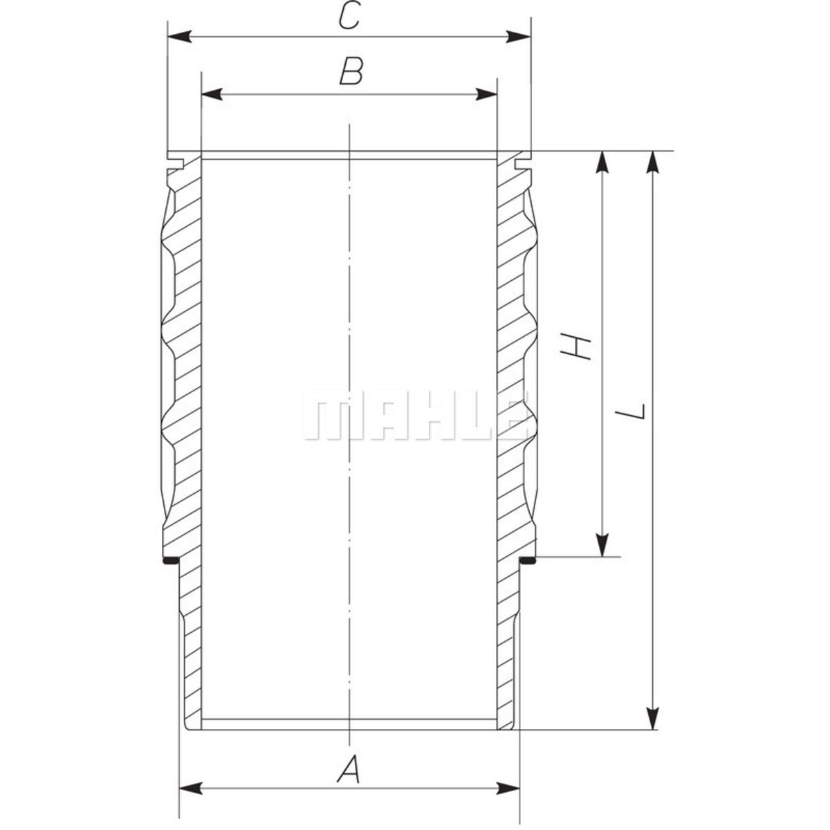 MAHLE 061 WN 26 00 Canna cilindro - Immagine 3