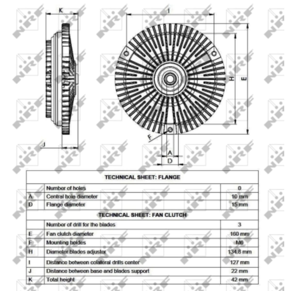 Nrf Frizione, Ventola Radiatore 49536