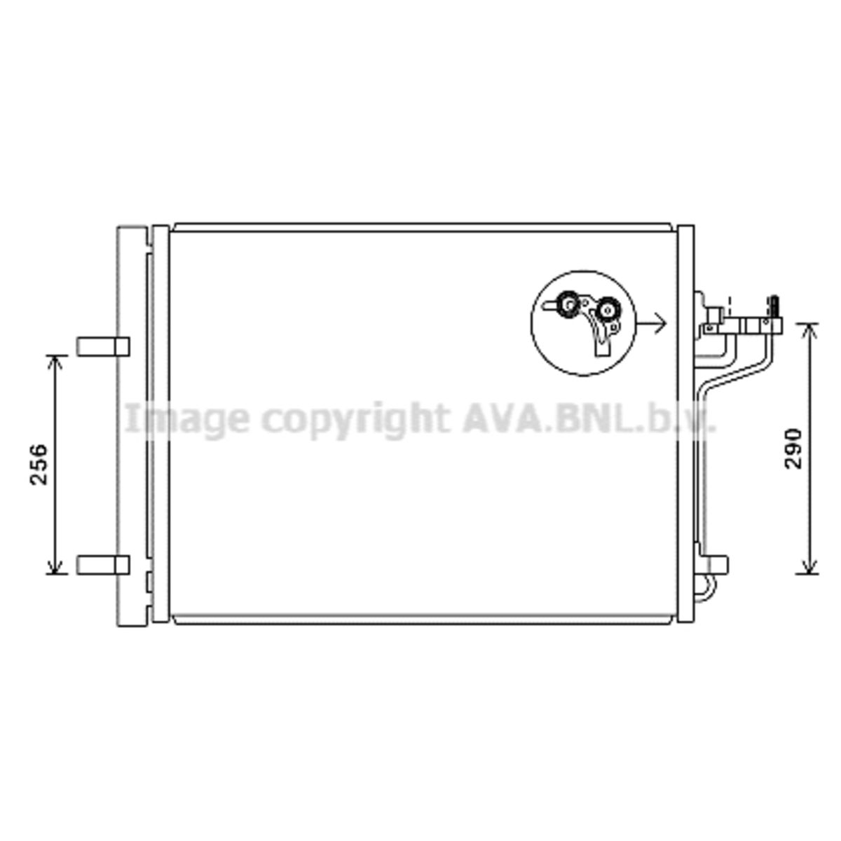 Image of Condensator, airconditioning   AVA
