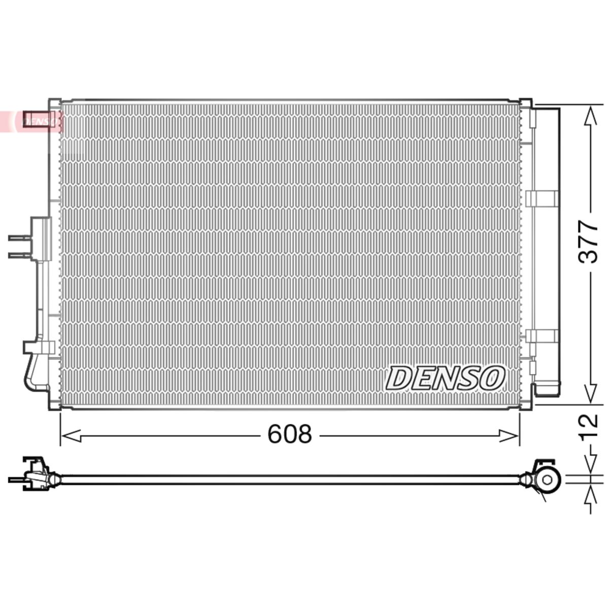 Denso Kondensator, Klimaanlage Dcn43003