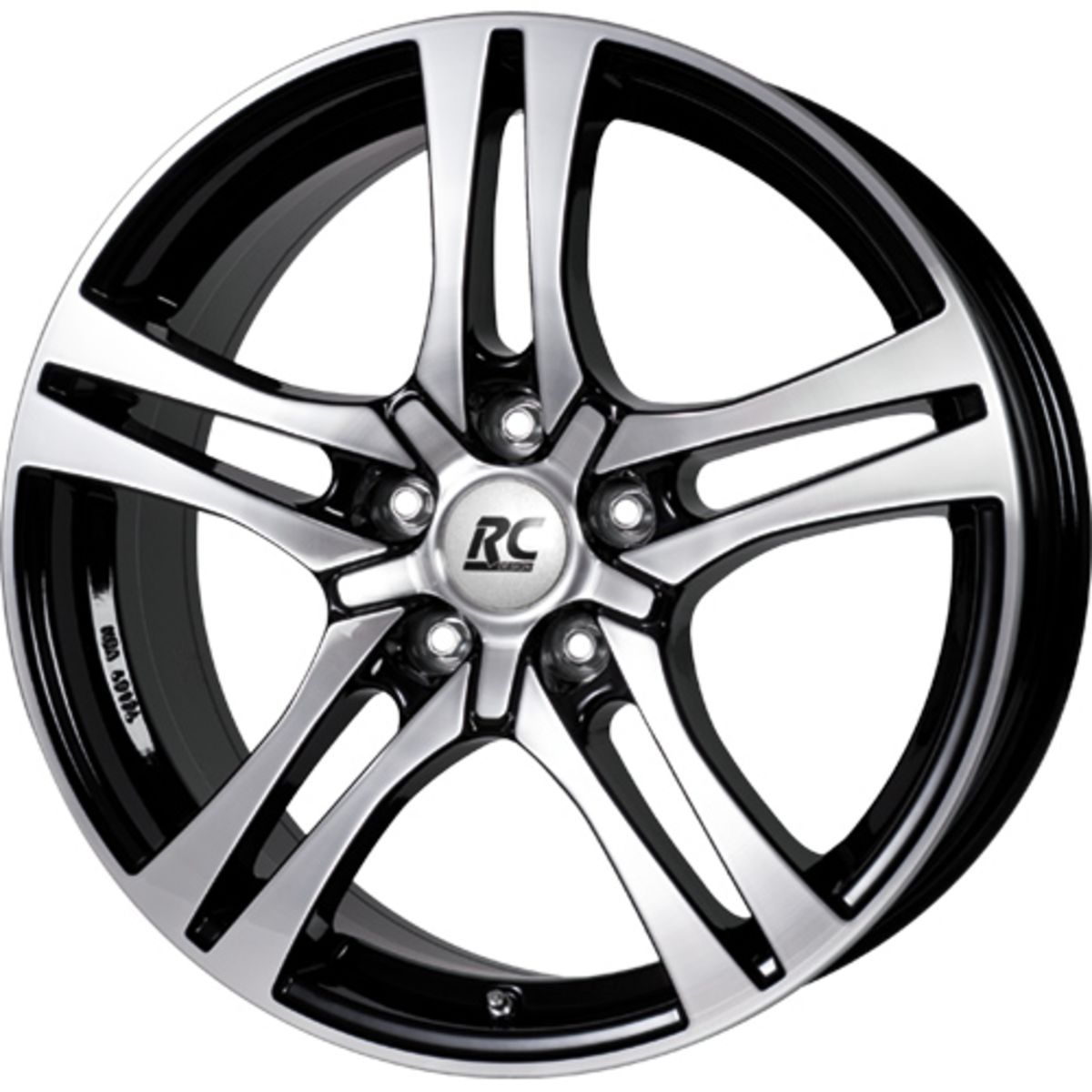 Image of Aluminium velg 15 inch  RC26 5x112 6,5J ET44, Kleur Zwart Gepolijst