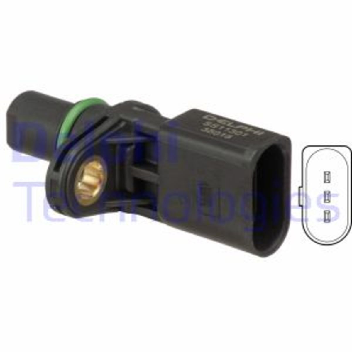 Sensor, nokkenas positie