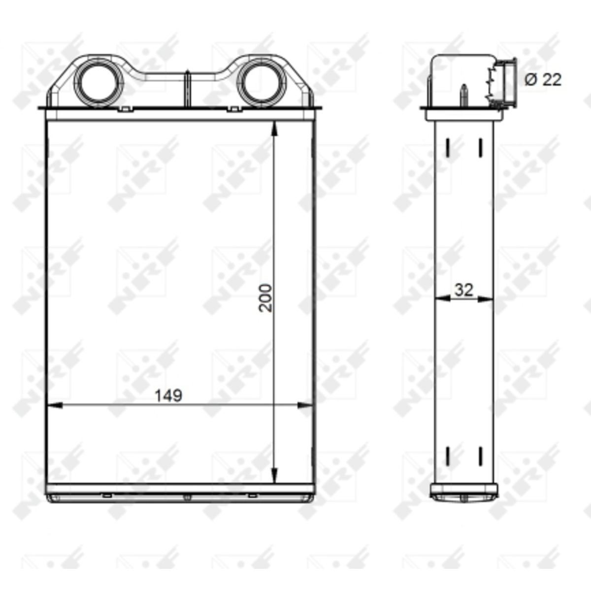 Nrf Scambiatore Di Calore, Riscaldamento Interno 54341