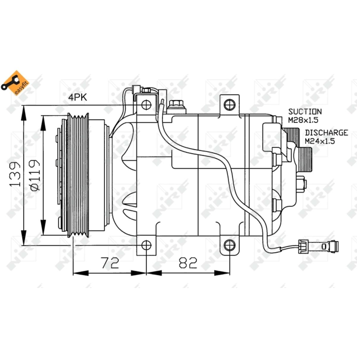 Nrf Compressore Aria Condizionata 32030
