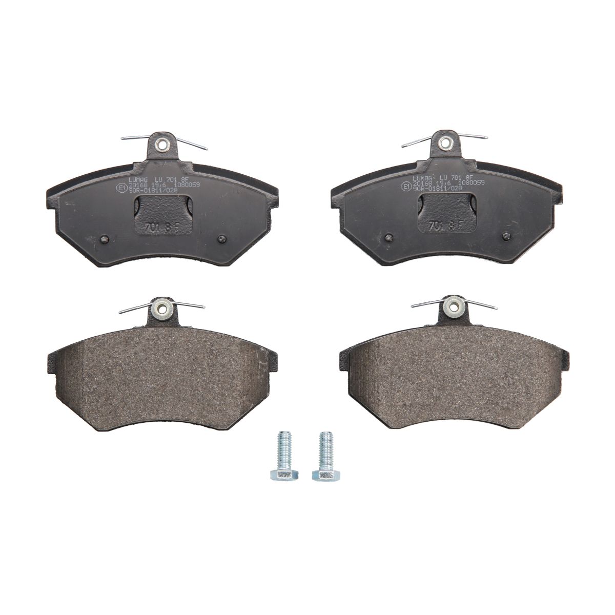 Bremsbelagsatz, Scheibenbremse BRECK 20168 10 701 00