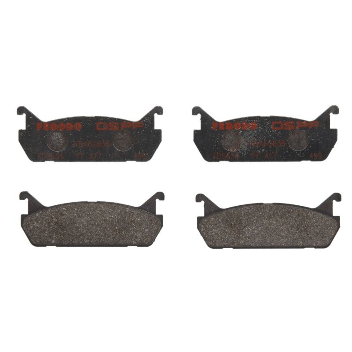 Jeu de plaquettes de frein FERODO Performance FDS654, arrière