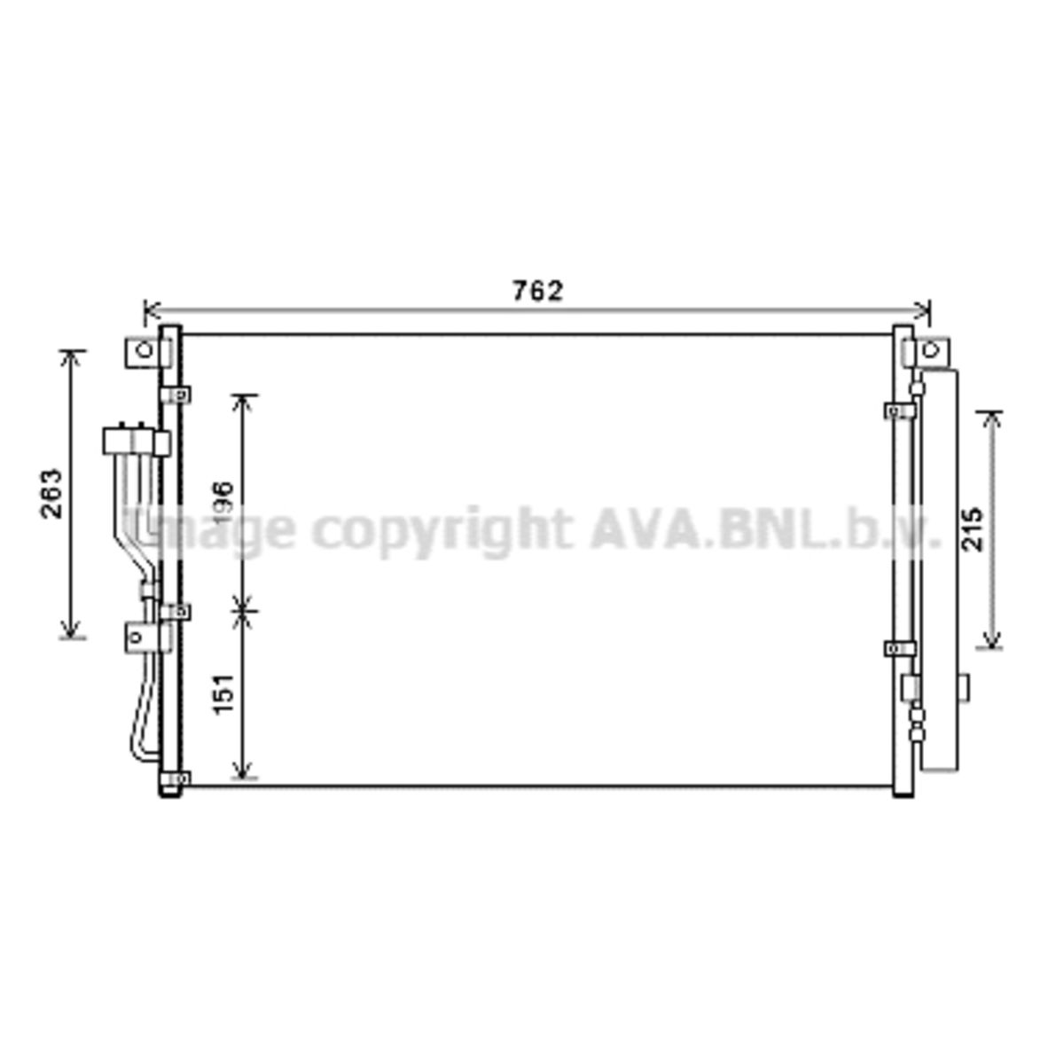 Image of Condensator, airconditioning   AVA