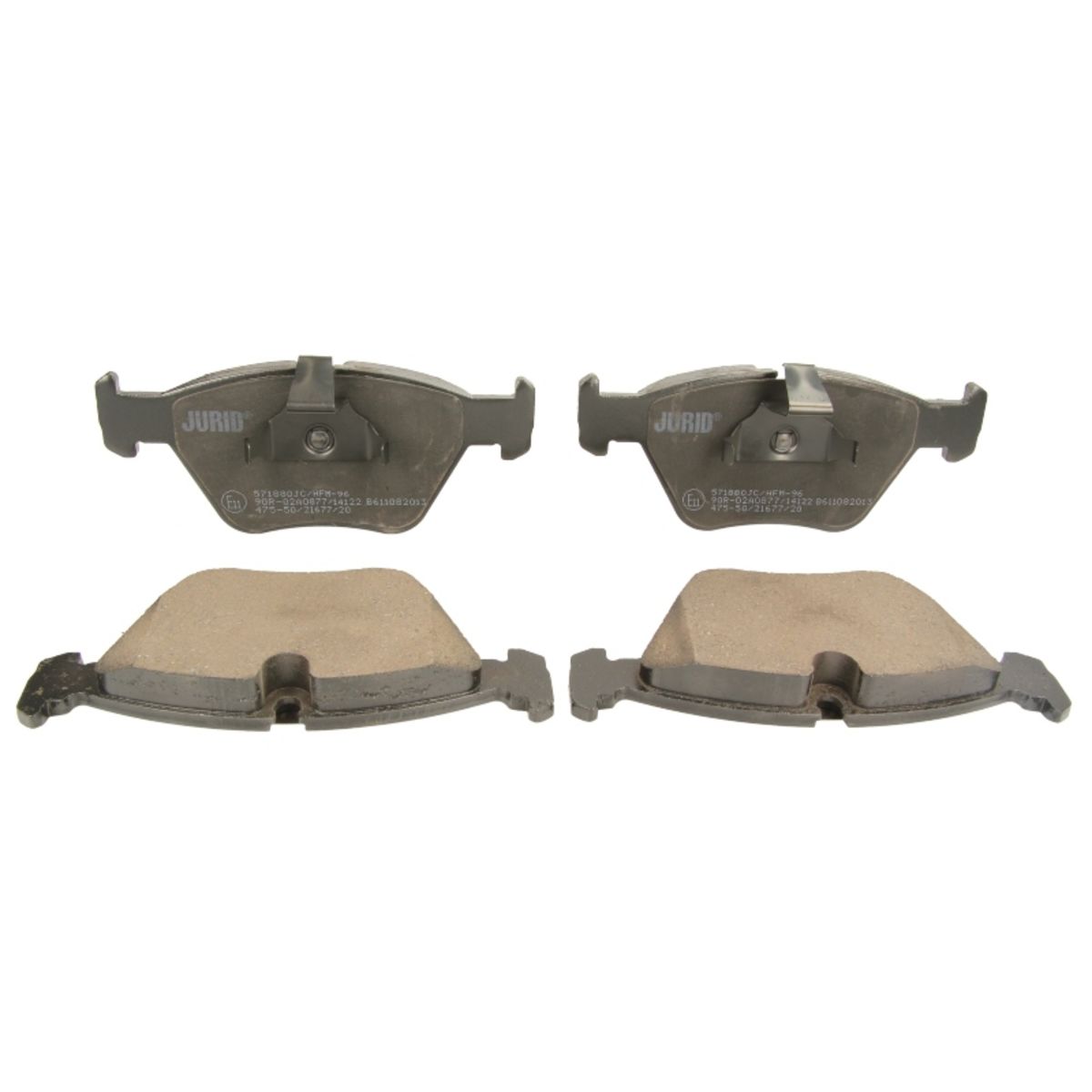 Bremsbelagsatz (Keramik), Scheibenbremse JURID WHITE Ceramic 571880JC