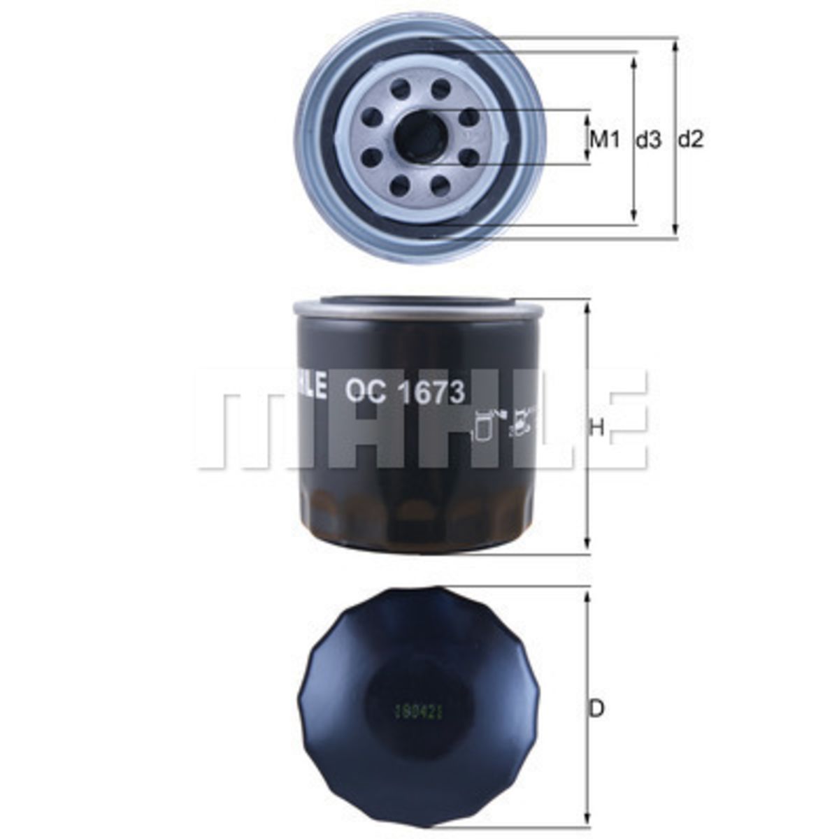 Image of Oliefilter  OC1673
