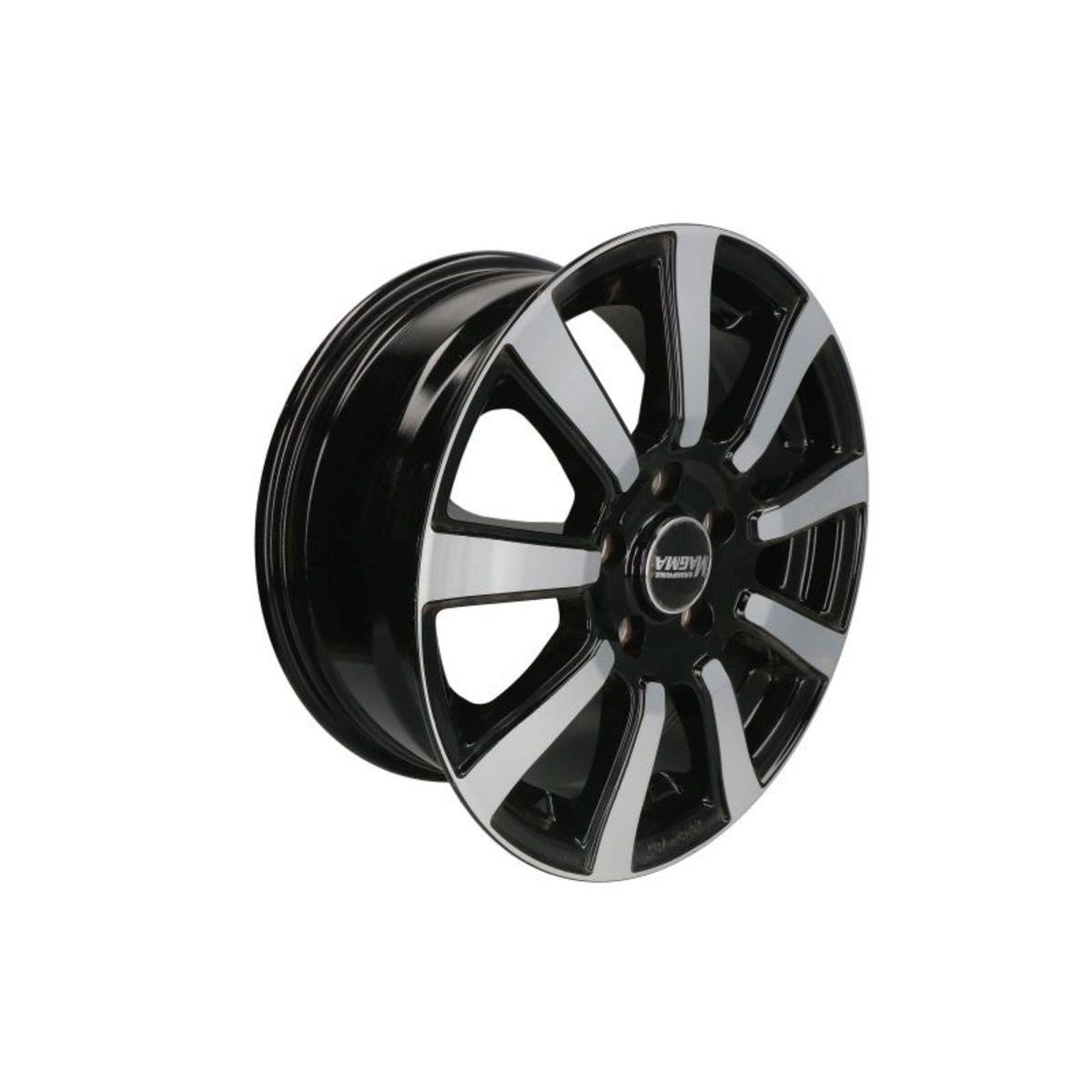 Alufelge 16 zoll MAGMA Interio 5x112 7J ET45, Farbe Schwarze Lava Poliert