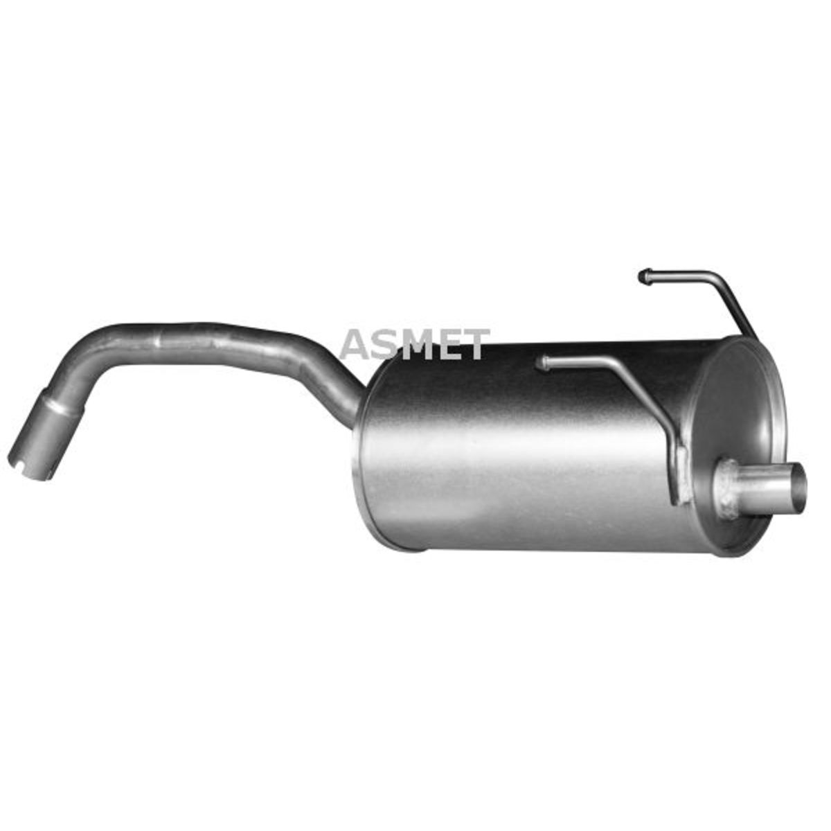 ASMET Endschalldämpfer 03.113 - Kompatibel Mit VW Fox 1.2 (2005-2011)