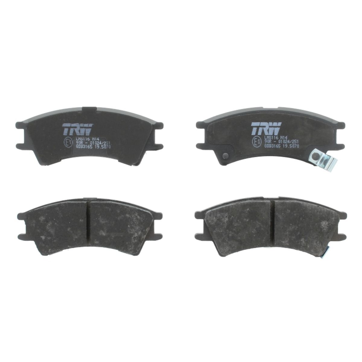 Trw Set Di Pastiglie Freno Gdb3165, Anteriore