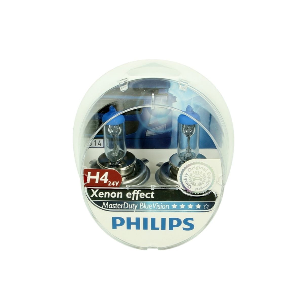 Ampoule halogène PHILIPS H4 Master Duty Blue Vision 24V/75/70W, 2 pièce