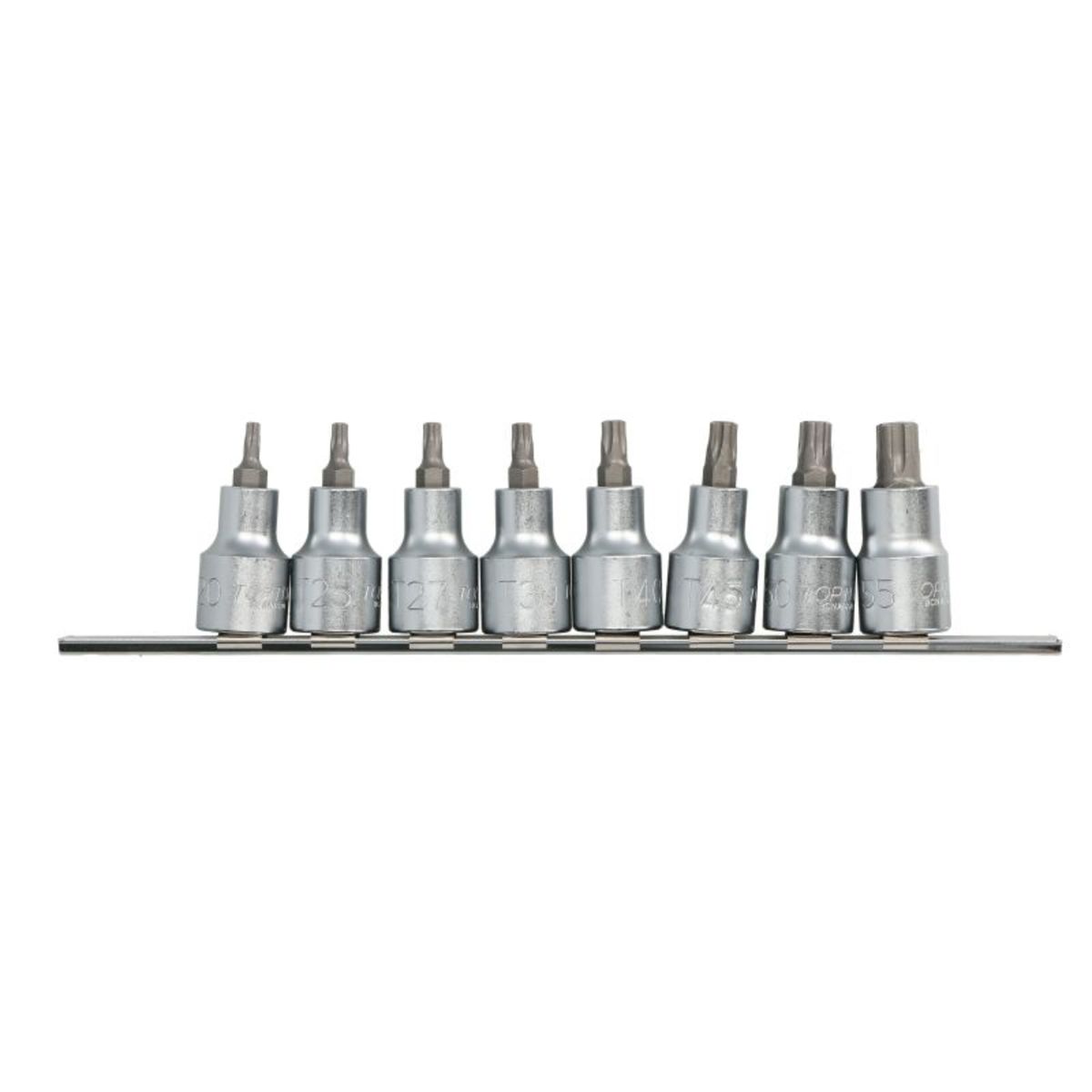 Image of TORX dopsleutelset  1/2 inch 8 Stk T20, T25, T27, T30, T40, T45, T50, T55
