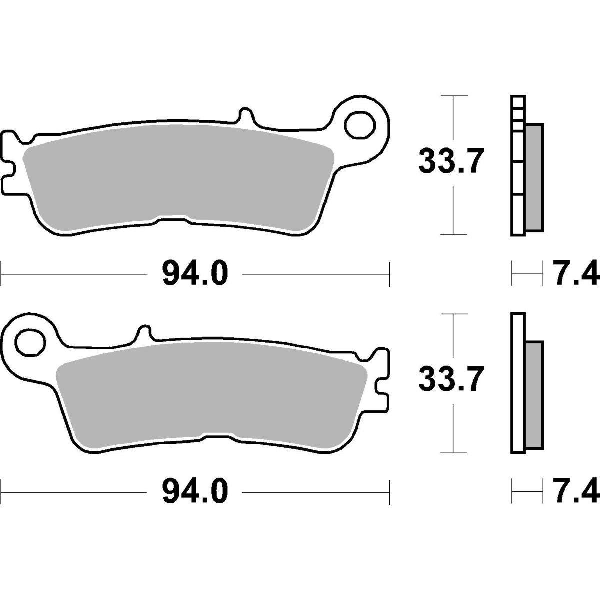 Bremsbelagsatz BREMBO 07YA55SD