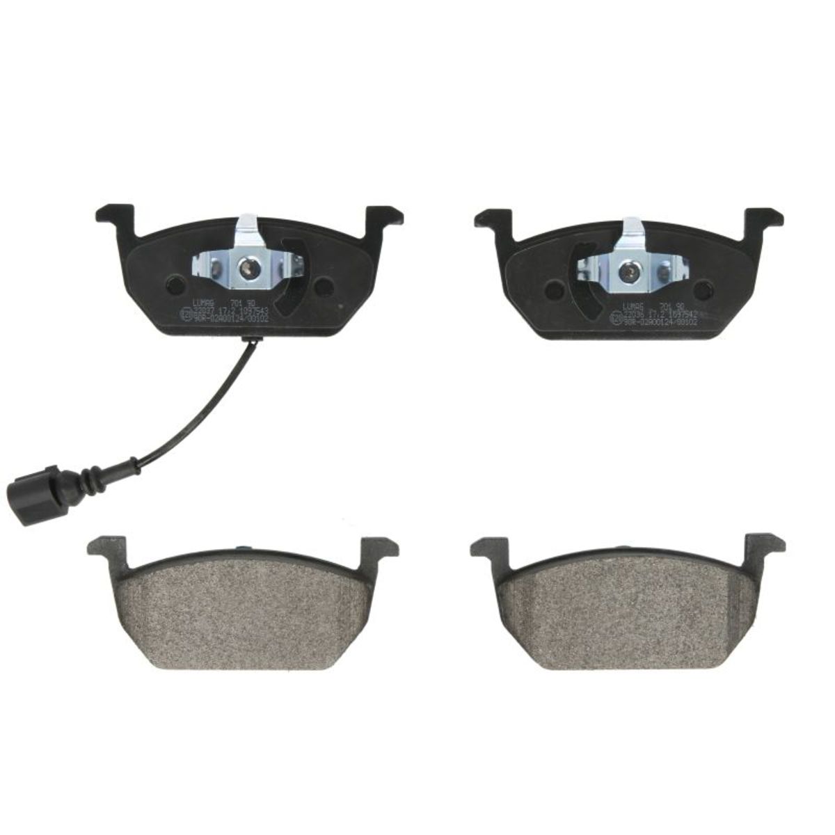 Set di pastiglie freno BRECK 22035 00 701 00, anteriore