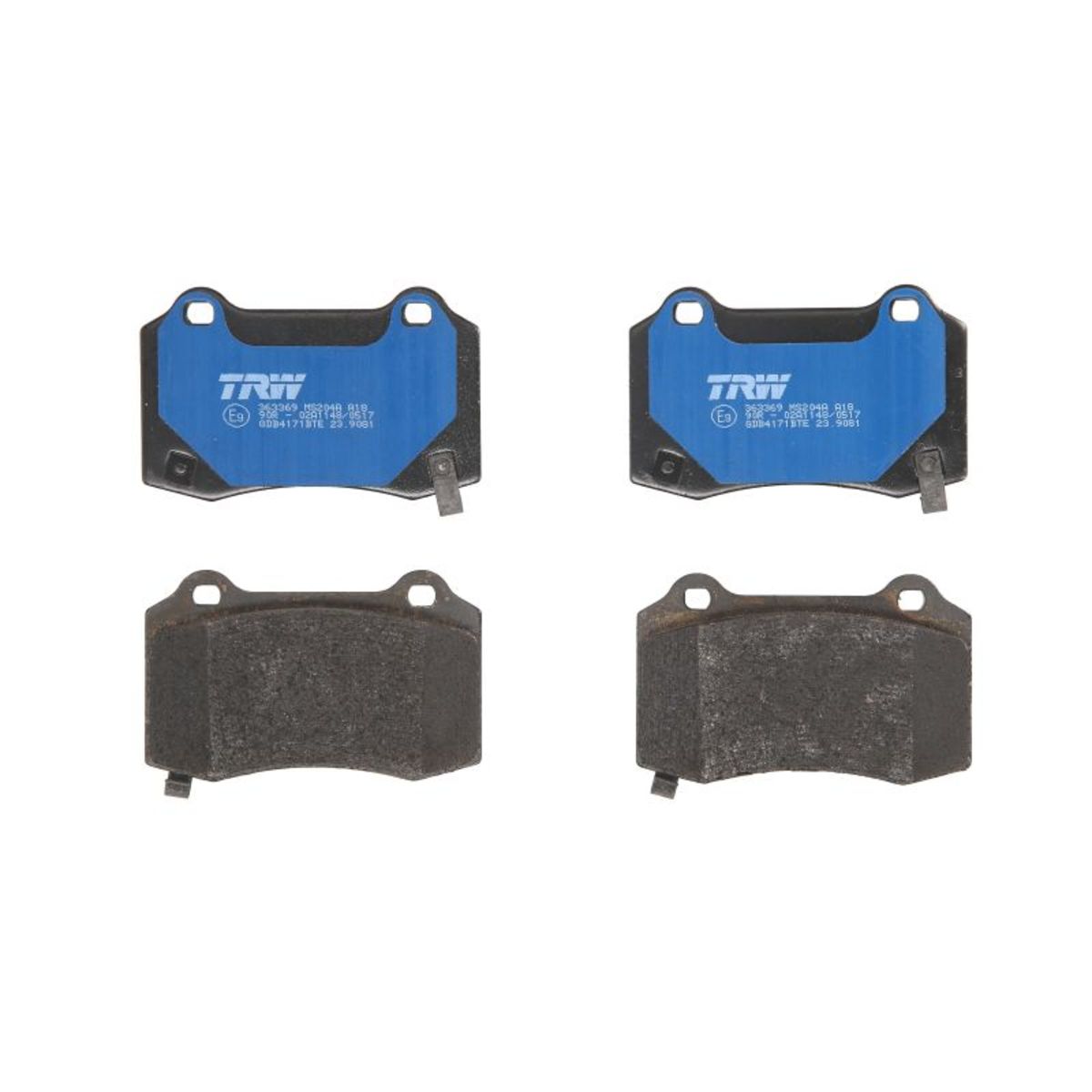 Trw Bremsbelagsatz Gdb4171bte, Hinten