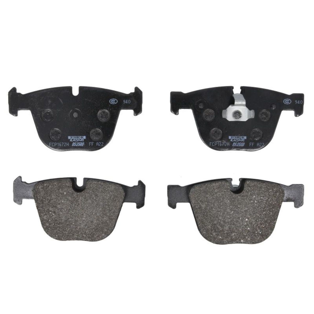 Plaquettes de frein sport non homologuées FERODO FCP1672H