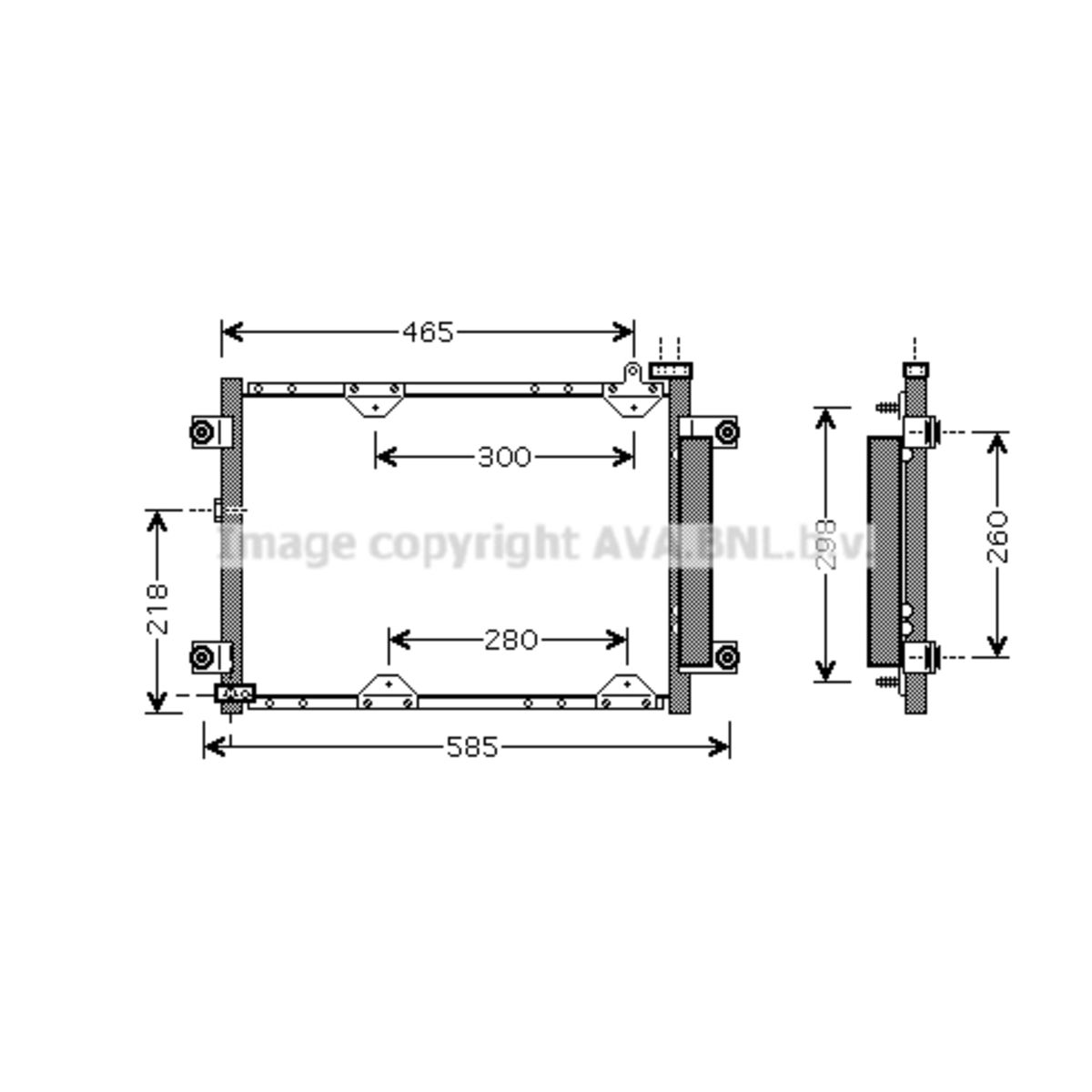 Image of Condensator, airconditioning   AVA