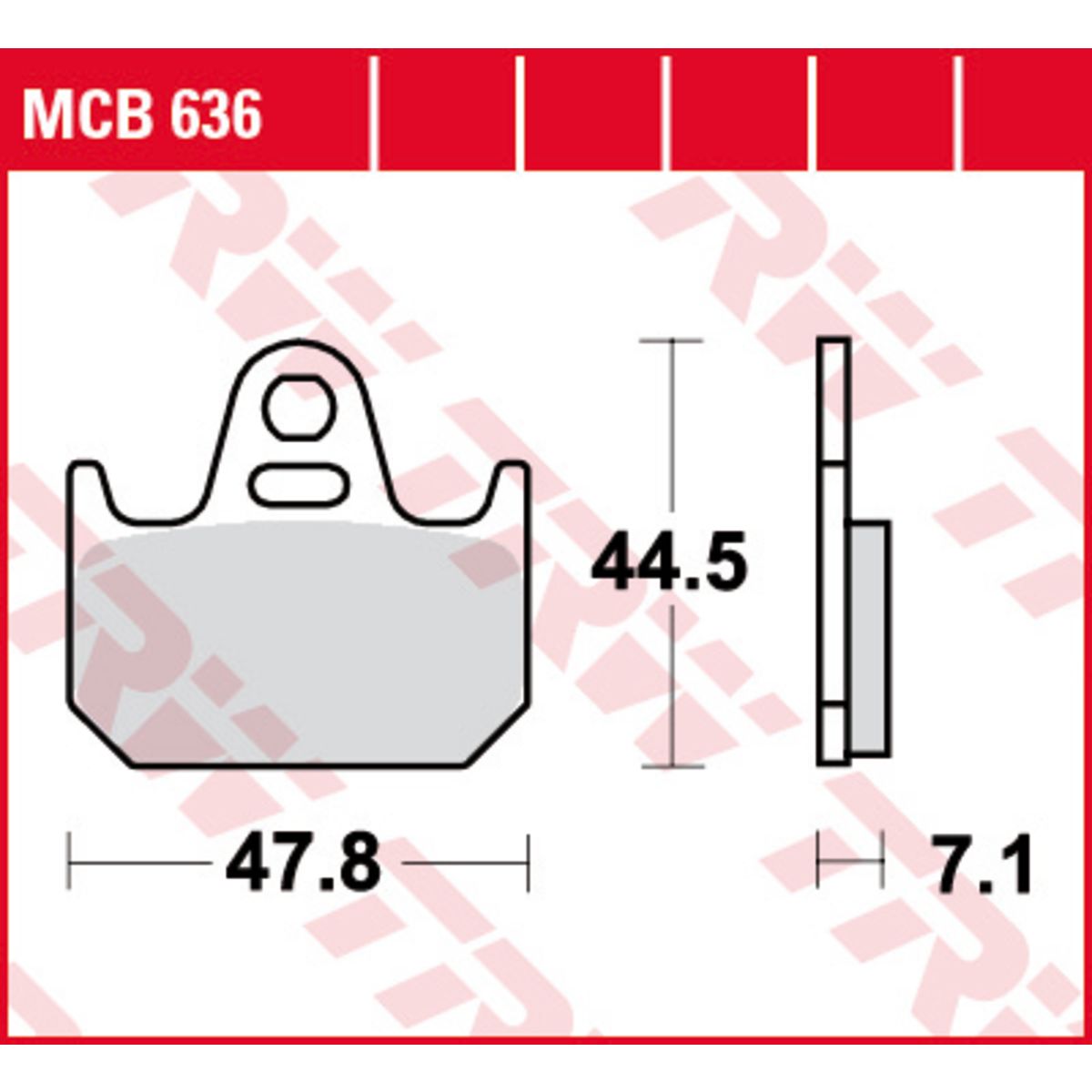 Set di pastiglie freno TRW MCB636
