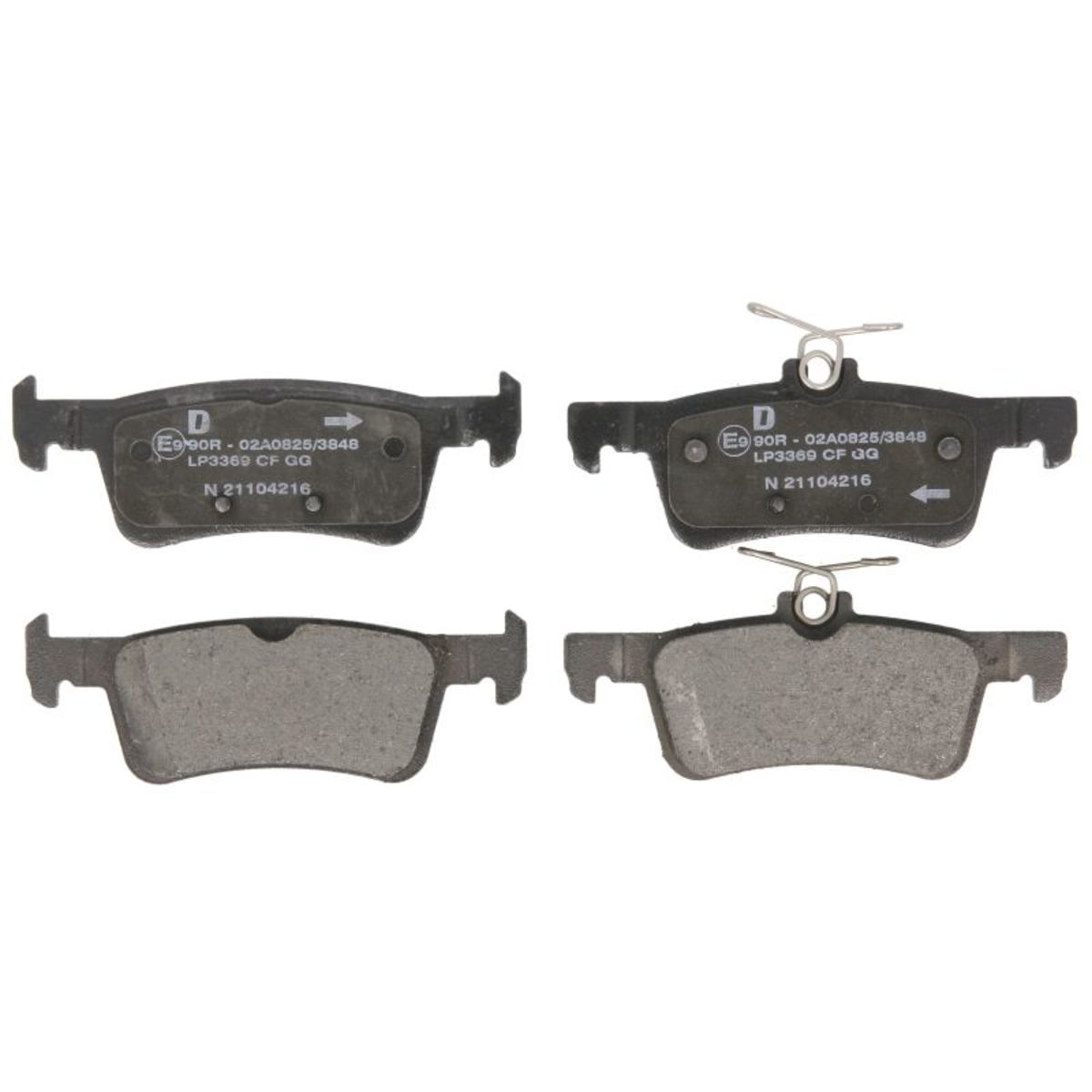 Delphi Bremsbelagsatz Hinten Lp3369