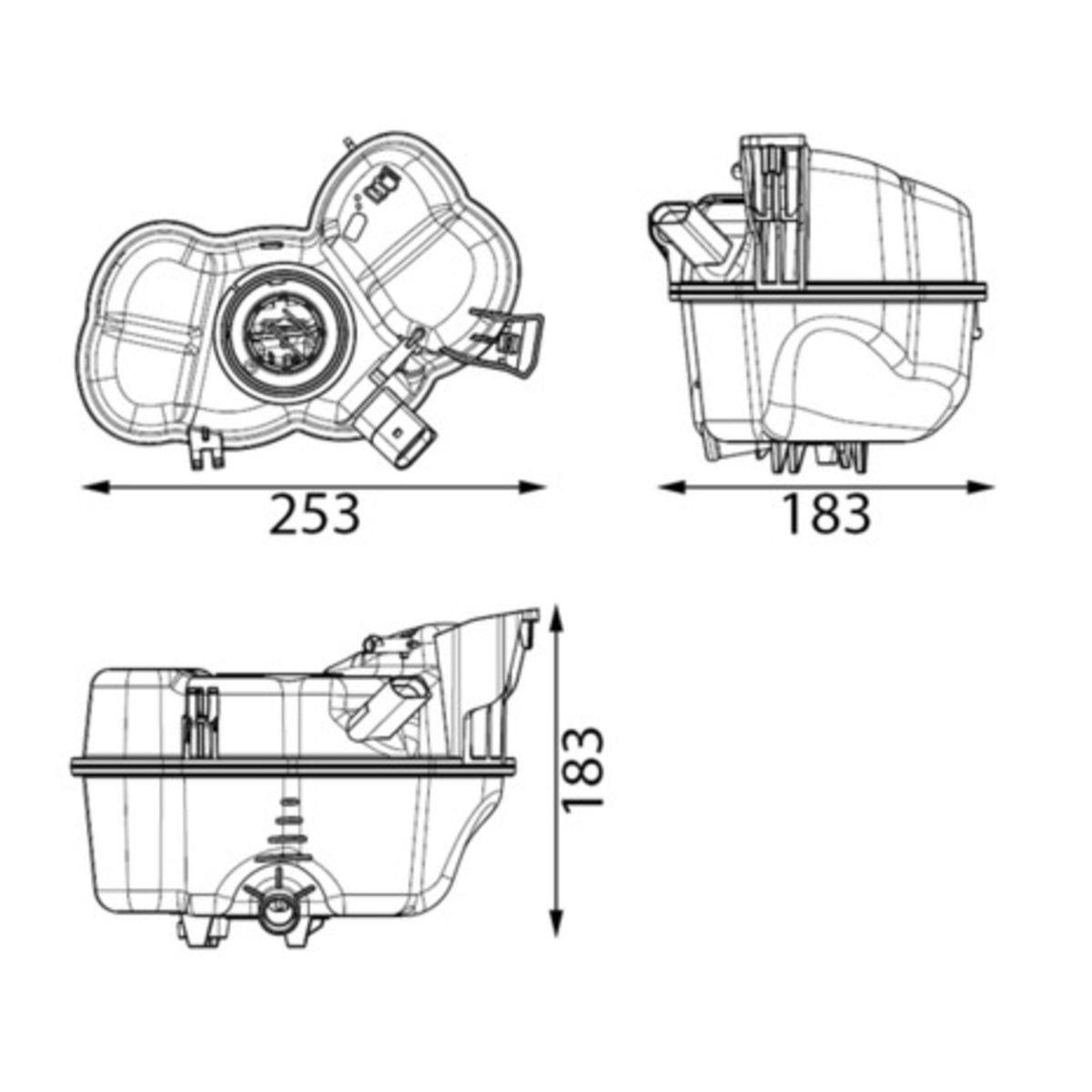 Ausgleichsbehälter, Kühlmittel MAHLE CRT 349 000S