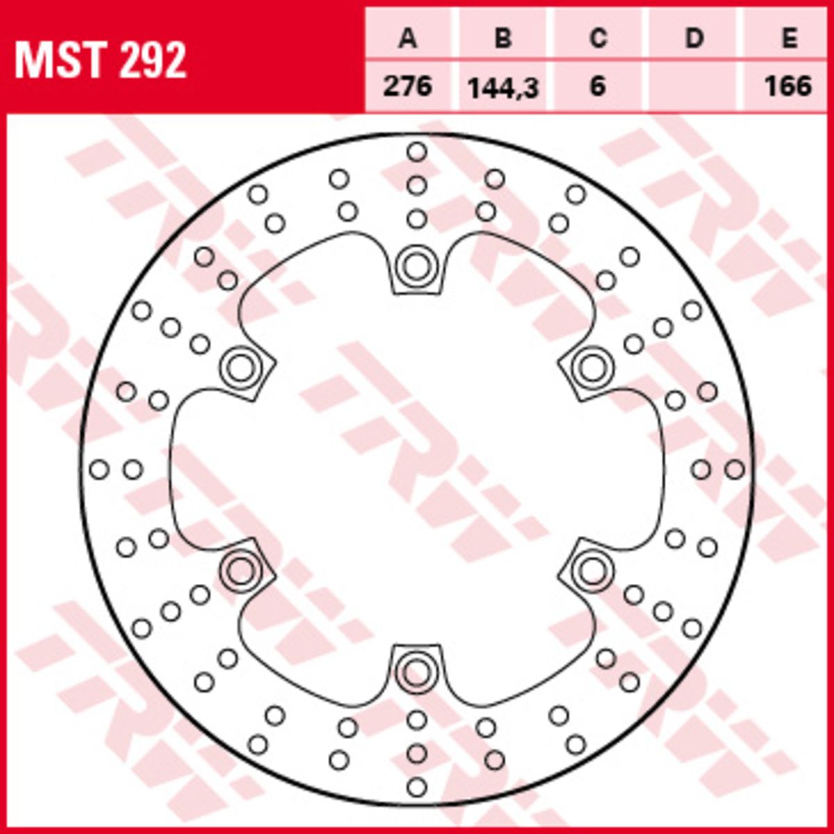 Disco freno TRW MST292, 1 Pezzo