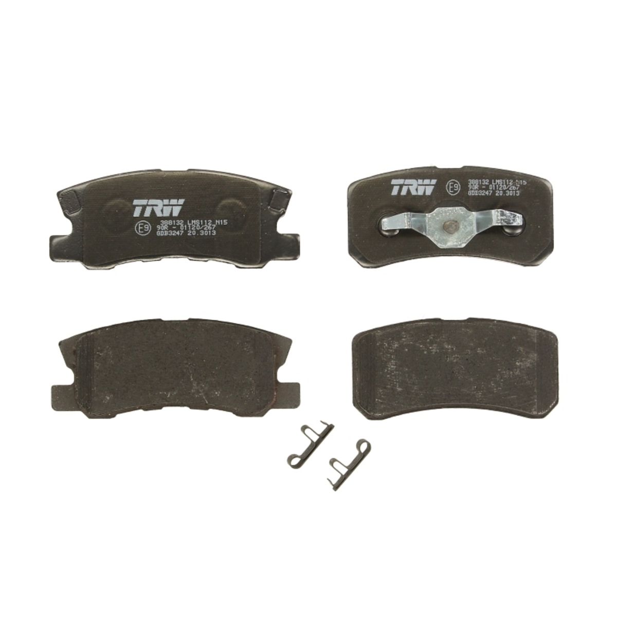 Trw Bremsbelagsatz Hinten Gdb3247