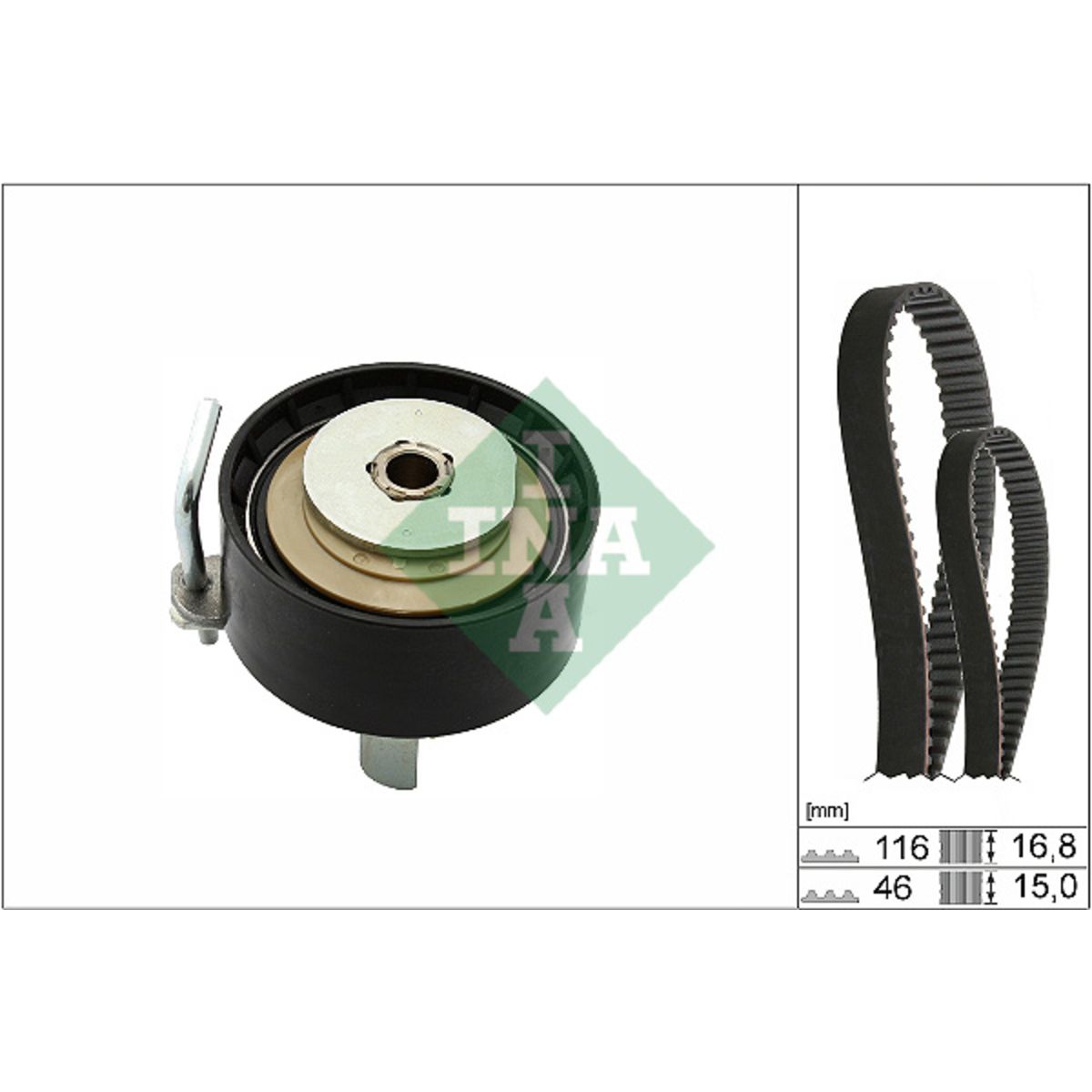 Image of Distributieriemset (riem + poelie)