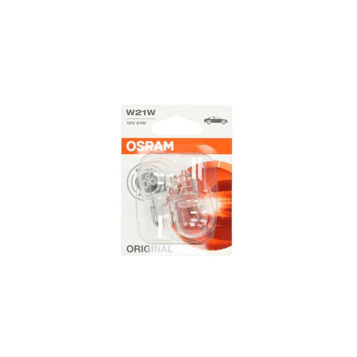 Image of P27/7w lamp  W21W Standard 12V/21W, 2 Stuk
