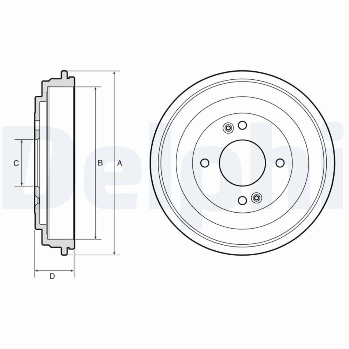 Delphi Bremstrommel Bf665