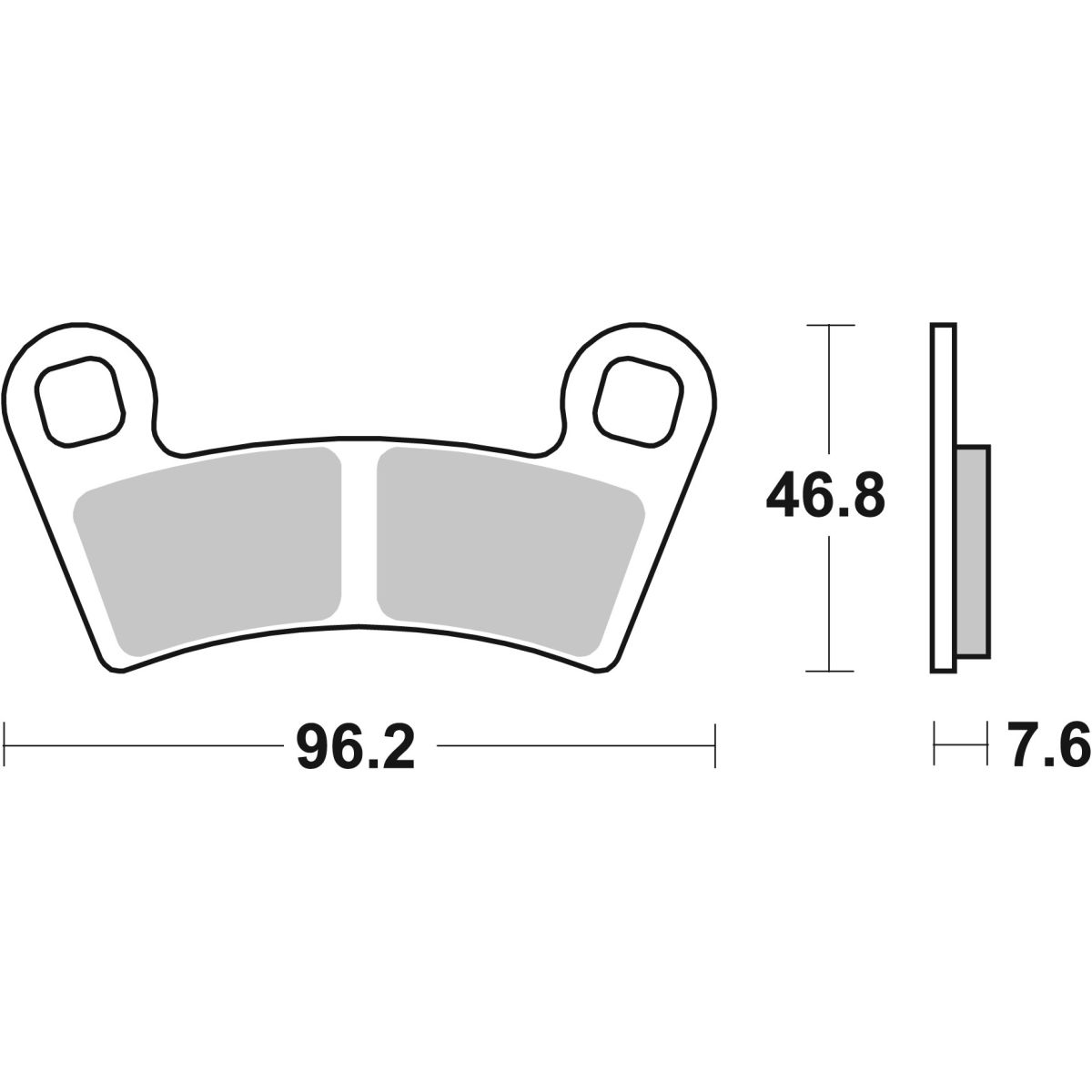 Brake pad BREMBO 07PO09SD