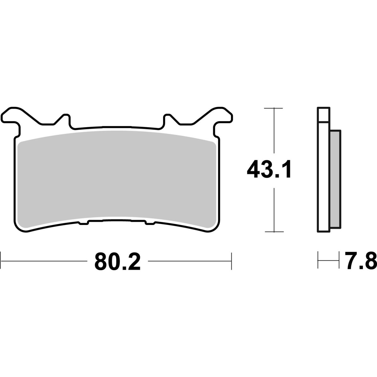 Bremsbelagsatz BREMBO 07GR99SR