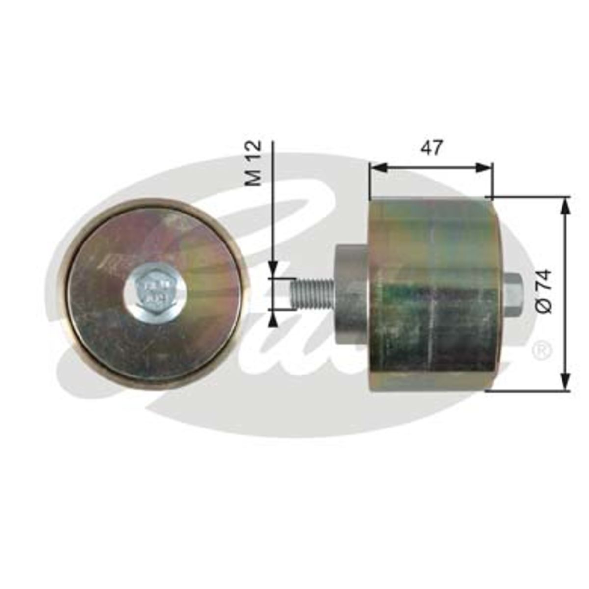 Image of Spanrol/geleiderpoelie, V-riem FleetRunner