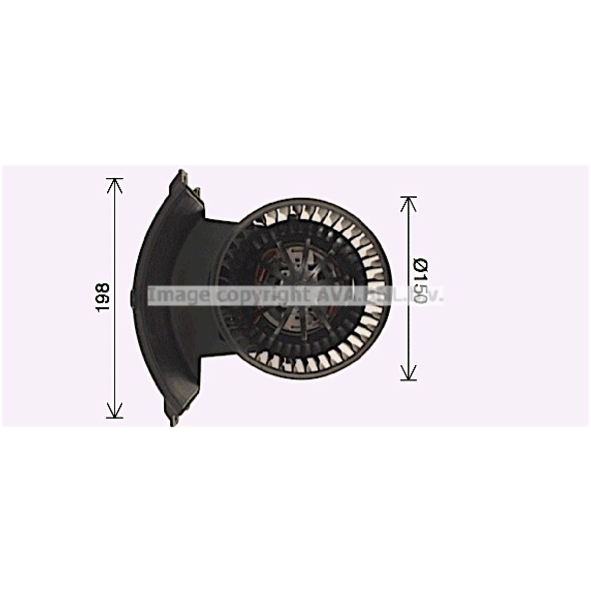 Motore elettrico, ventola interna AVA COOLING VN8411