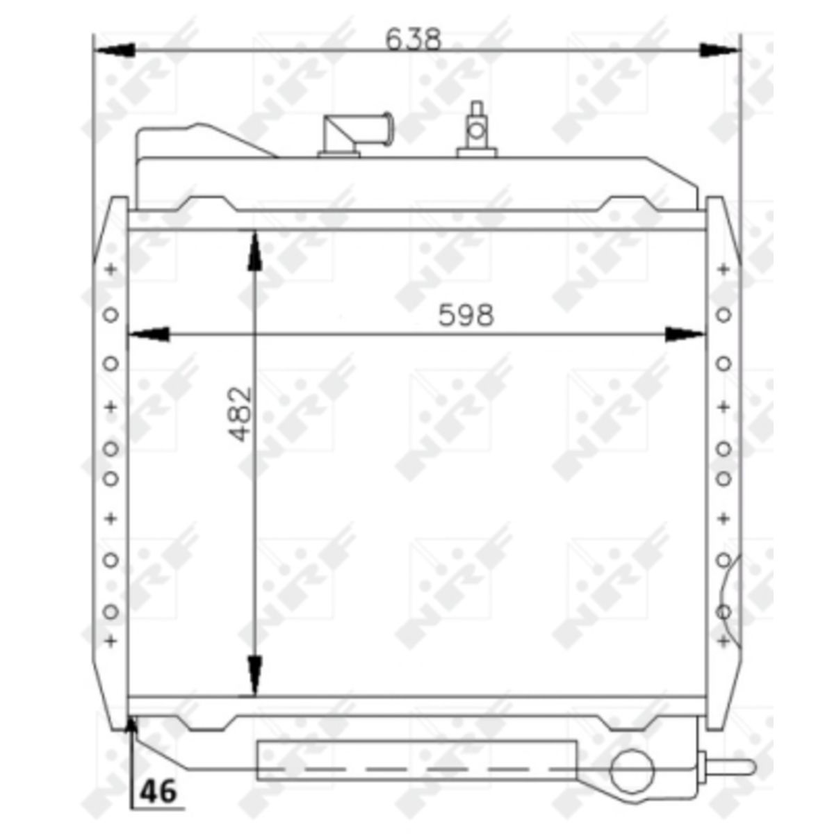 Nrf Radiator, Motorkoeling 53714