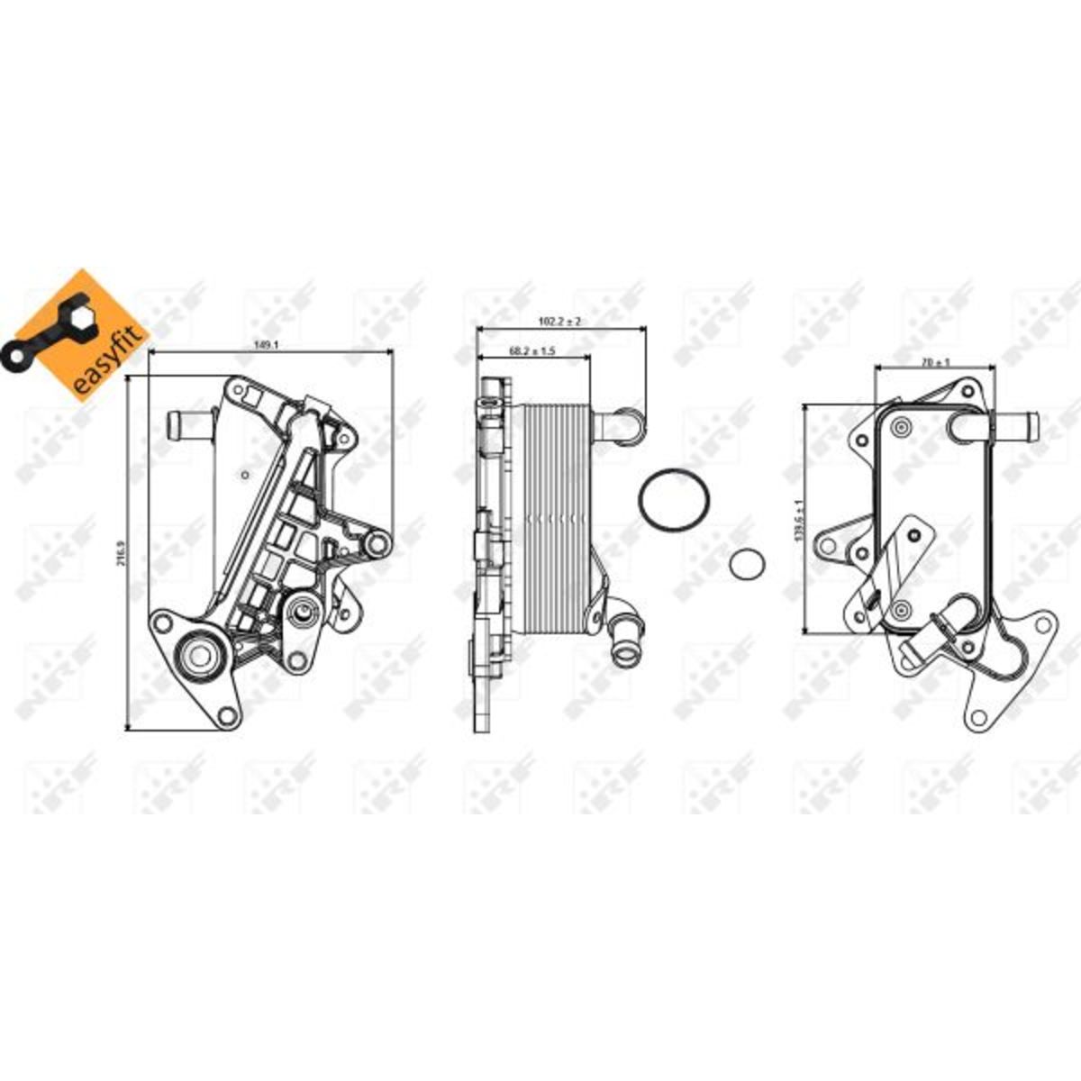 Image of Olie radiator, automatische versnellingsbak