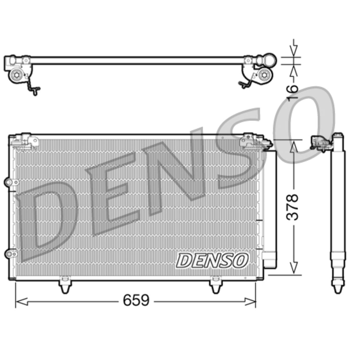 Kondensator, Klimaanlage DENSO DCN51003