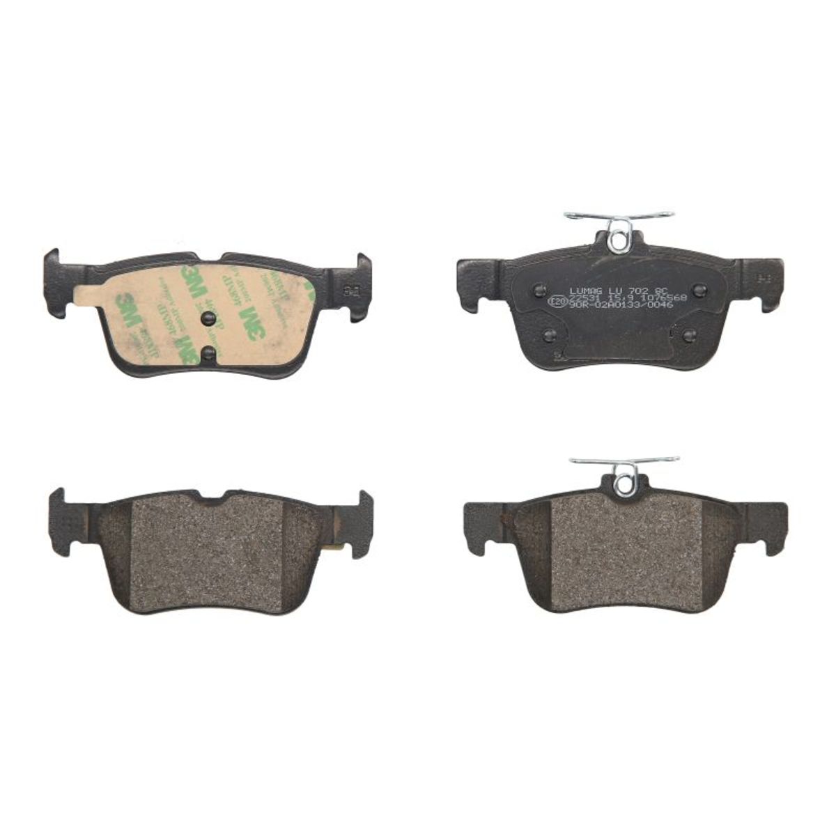 Breck Bremsbelagsatz 22531 00 702 00, Hinten