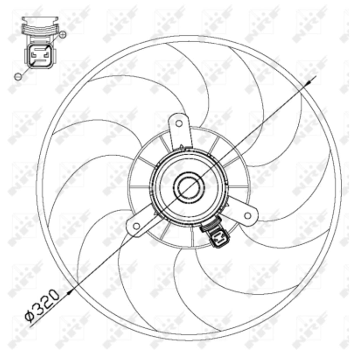 Nrf Ventilador, Refrigeración De Motor 47514