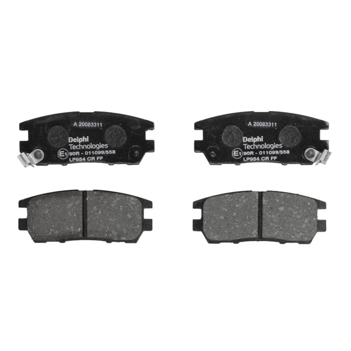 Delphi Bremsbelagsatz Lp954, Hinten