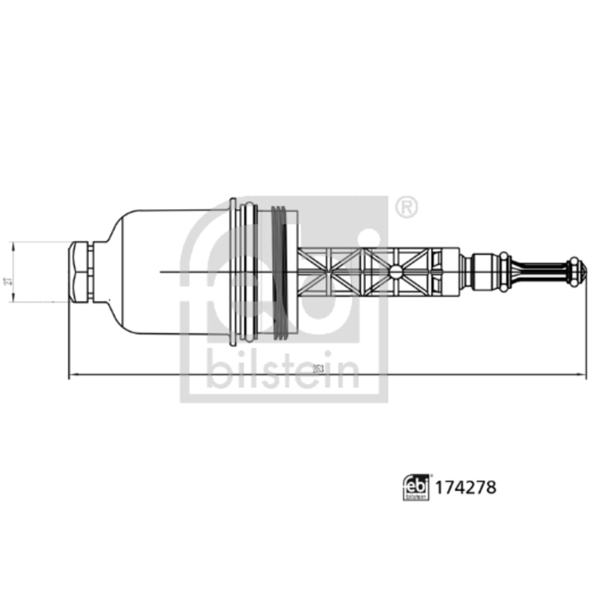 Image of Deksel, oliefilterbehuizing  BILSTEIN