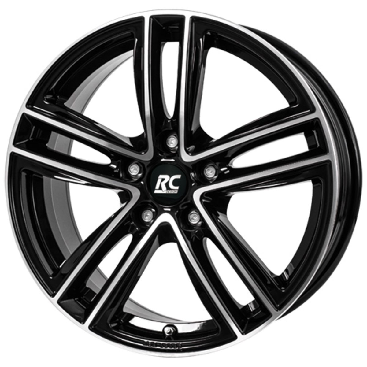 Jante alu 15 pouces RC DESIGN RC27 5x100 6J ET29, Couleur Schwarz Poliert