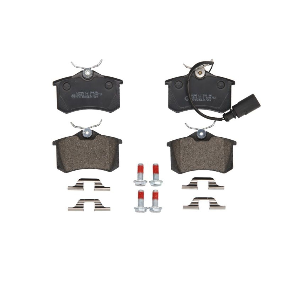 Breck Bremsbelagsatz 23554 10 704 10, Hinten