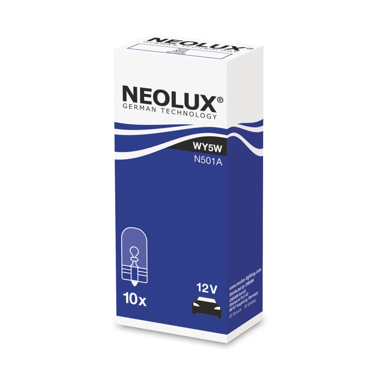 Neolux Lampada Secondaria Wy5w 12V, 5W, 10 Pezzo