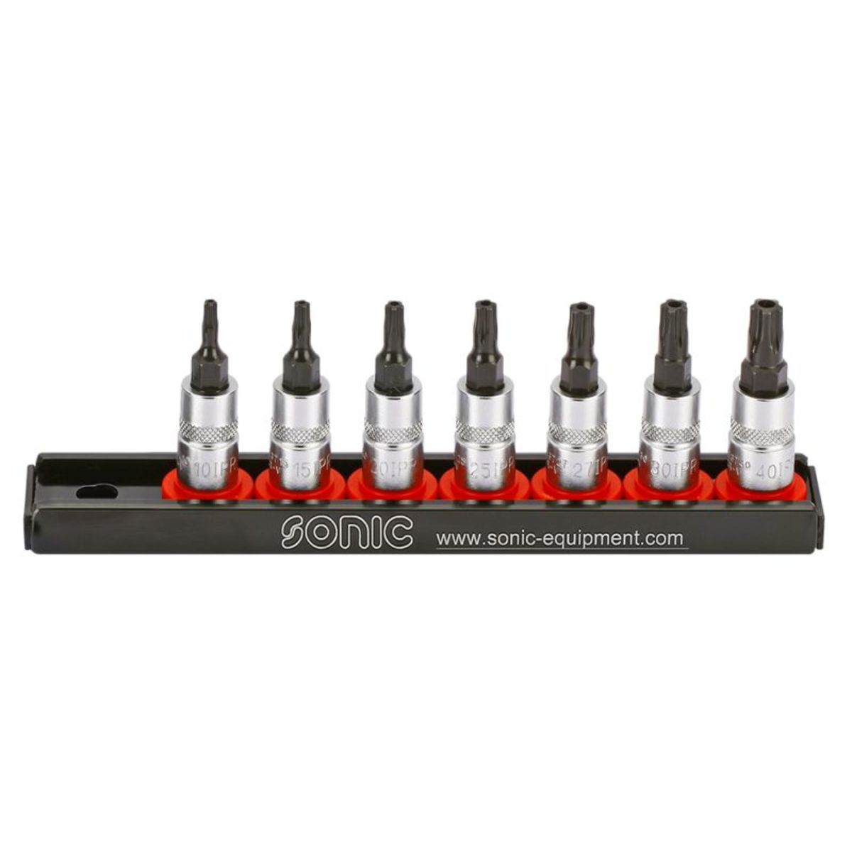 Jeu de douilles TORX TAMPER SONIC 1/4" 5-kant 7 pièce (Tamper TX Plus)