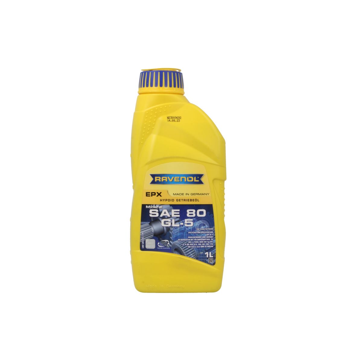 Huile de transmission RAVENOL 1223201 EPX SAE 80 GL-5 1L